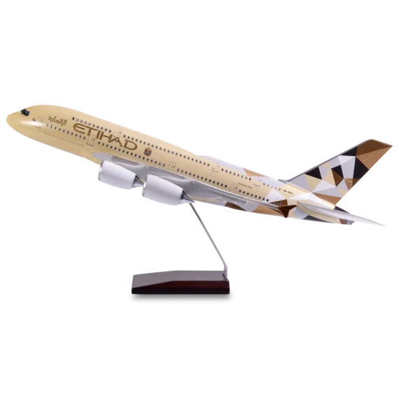 Etihad Airways A380 Scale Airplane Model - Without Landing Gear & LED