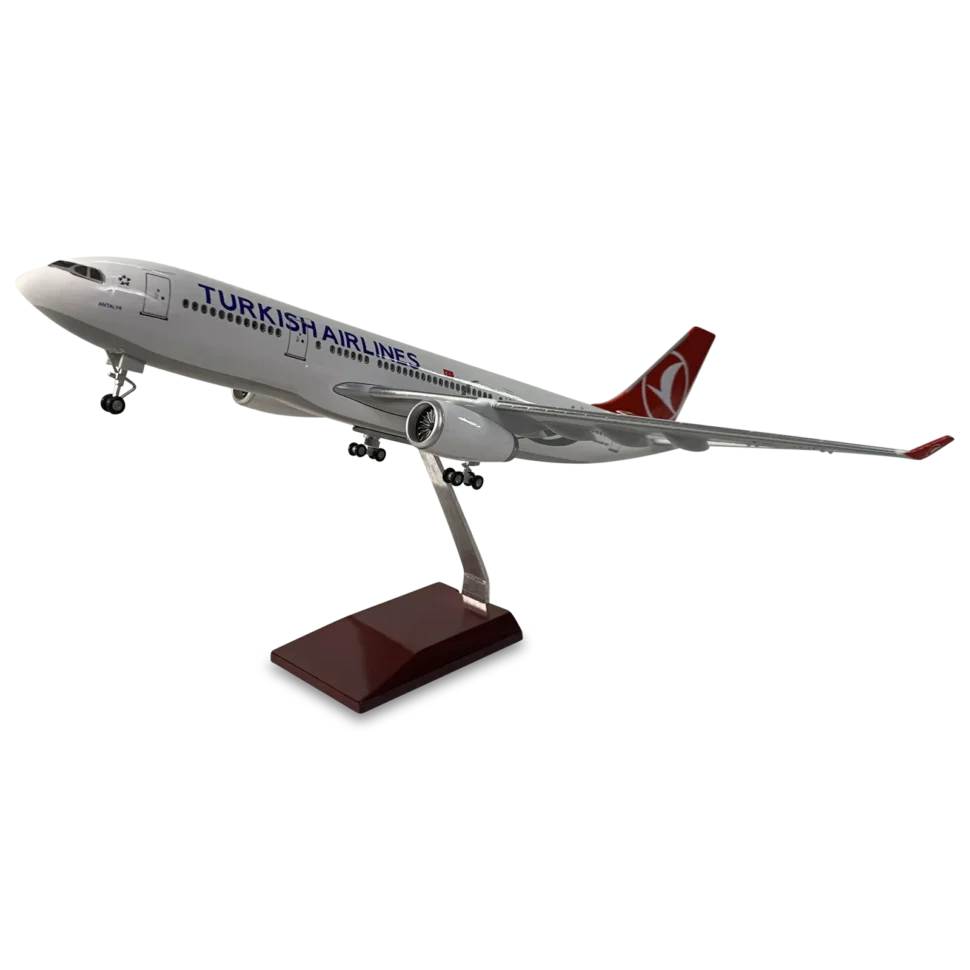 large scale aircraft Turkish Airlines A330 Aircraft Model with Landing Gear a very highly detailed Resin Aircraft model