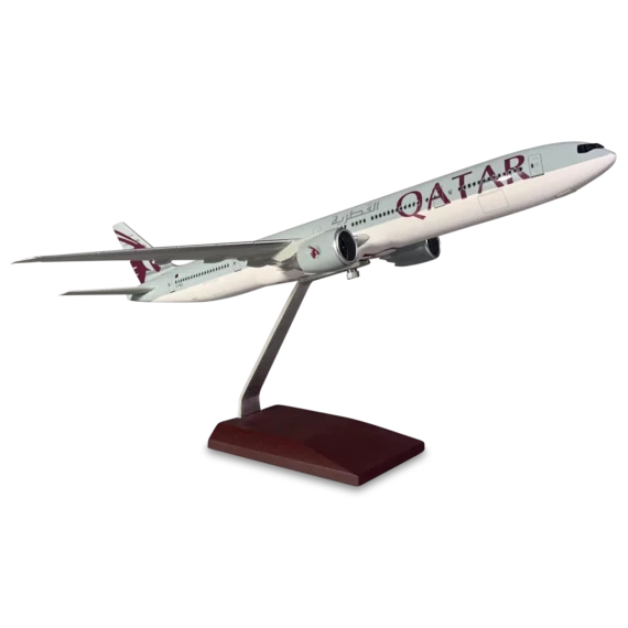 Qatar Airways B777-300ER Airplane Scaled Model with Landing Gear high quality resin model