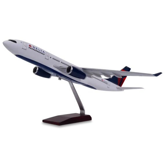 Delta Airlines A330 Scaled Airplane Model - Without Landing Gear & LED