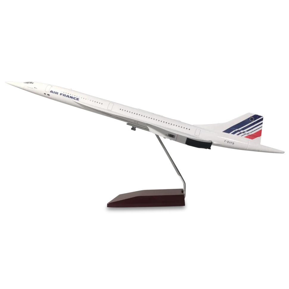 highly detailed Air France Concorde Aircraft Resin Model Without Landing Gear & LED A must-have gift for pilots, aerospace fans, and those who appreciate groundbreaking engineering