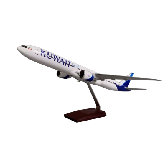 high-quality Kuwait Airways B777-300ER Airplane Scale Model – Without Landing Gear & LED resin aircraft model