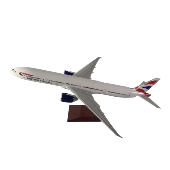 British Airways B777-300ER Aircraft Scaled Model – Landing Gear & LED resin model